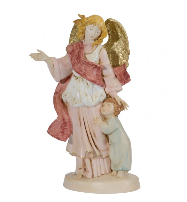 Anioł Stróż z chłopczykiem (880C) imitacja porcelany wys. 31 cm