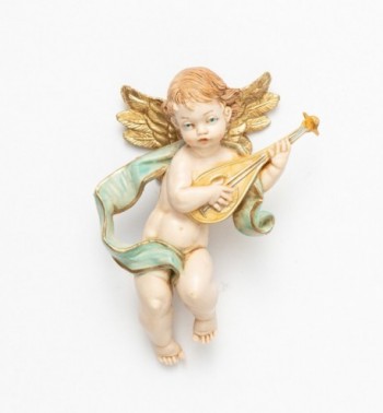 Aniołek z mandoliną (65) imitacja porcelany wys. 11 cm
