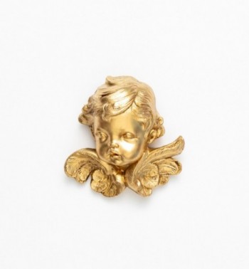 Głowa aniołka (68) złocona wys. 11 cm