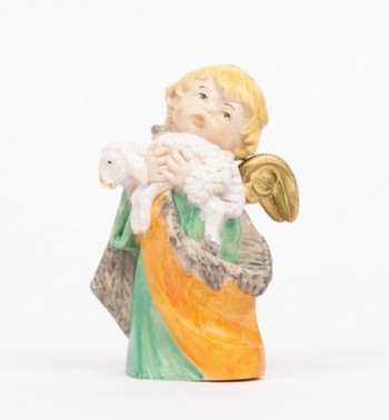 Aniołek z jagnięciem (143) imitacja porcelany wys. 10,5 cm