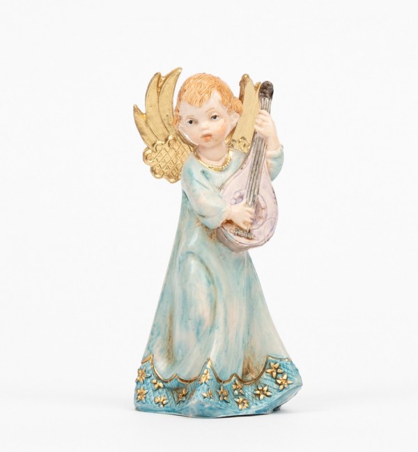Aniołek z mandoliną (164) imitacja porcelany wys. 12 cm