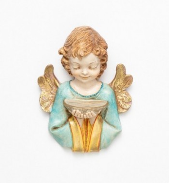 Aniołek z misą na wodę święconą (166) imitacja porcelany wys. 20 cm