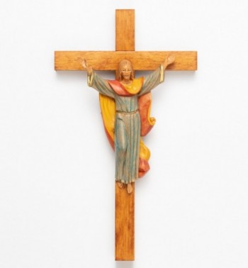Chrystus Zmartwychwstały (172) na krzyżu 30x17 cm