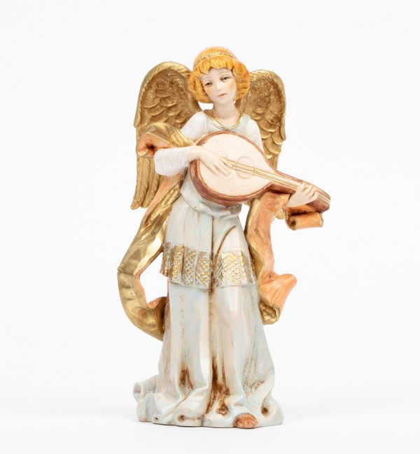 Aniołek z mandoliną (252) imitacja porcelany wys. 16,5 cm