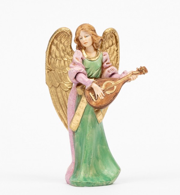 Aniołek z mandoliną (267) imitacja porcelany wys. 15 cm
