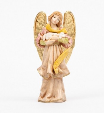 Aniołek z owcą (312) imitacja porcelany wys. 14 cm