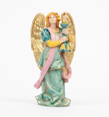 Aniołek ze świecą (313) imitacja porcelany cm.14