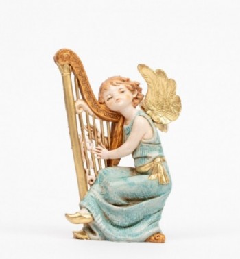 Aniołek z harfą (361) imitacja porcelany wys. 15 cm