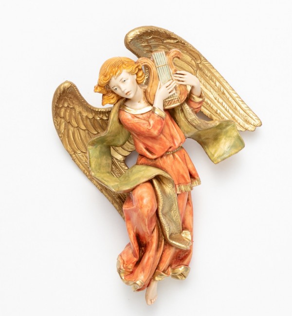 Aniołek z lirą (468) imitacja porcelany wys. 17 cm
