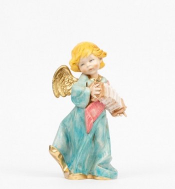 Aniołek z harmonią (564) imitacja porcelany wys. 20,5 cm