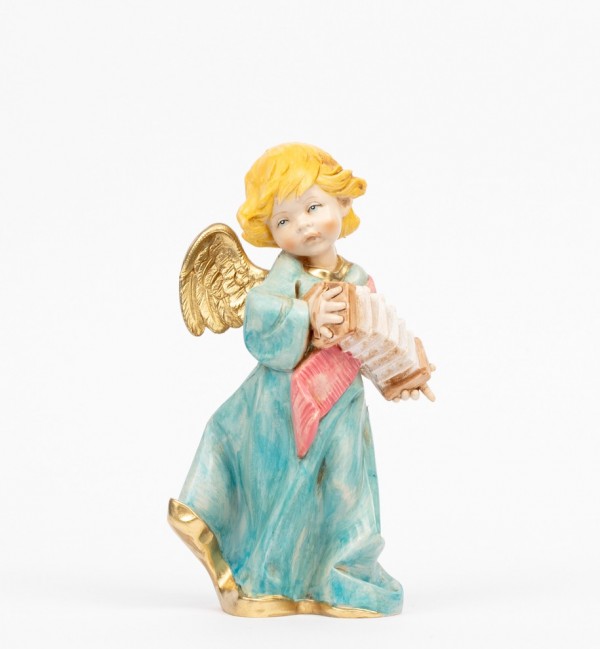 Aniołek z harmonią (564) imitacja porcelany wys. 20,5 cm