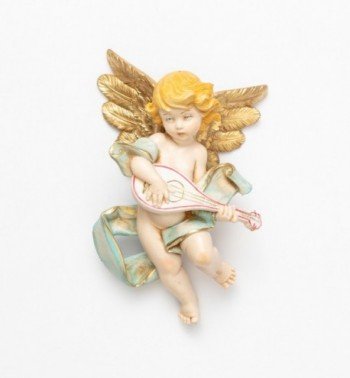 Aniołek z mandoliną (567) imitacja porcelany wys. 17 cm