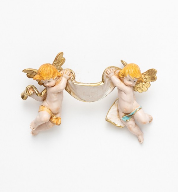 Para aniołków (610) imitacja porcelany  9x15 cm