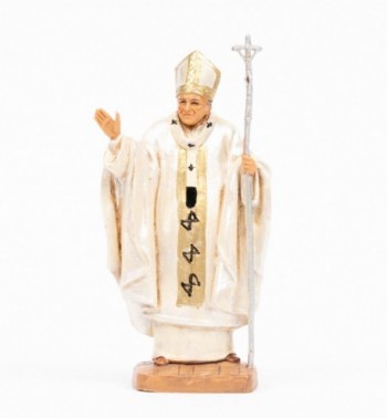 Papież Jan Paweł II (648) biała sutanna wys. 13 cm