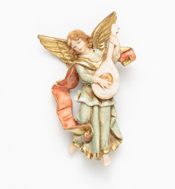 Aniołek z mandoliną (670) imitacja porcelany wys. 10 cm