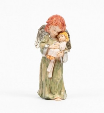 Aniołek z dzieciątkiem (835) imitacja porcelany wys. 15 cm