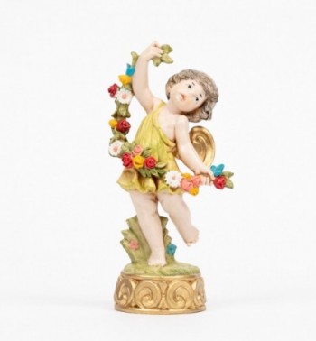 Aniołek na wiosnę (851) imitacja porcelany wys. 12 cm