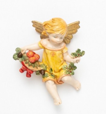 Aniołek zimowy (858) imitacja porcelany wys. 12 cm