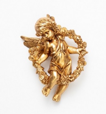 Aniołek wiosenny (865) złoto płatkowe wys. 17 cm