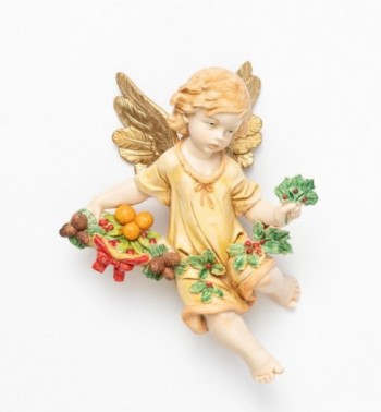 Aniołek zimowy (868) imitacja porcelany wys. 17 cm