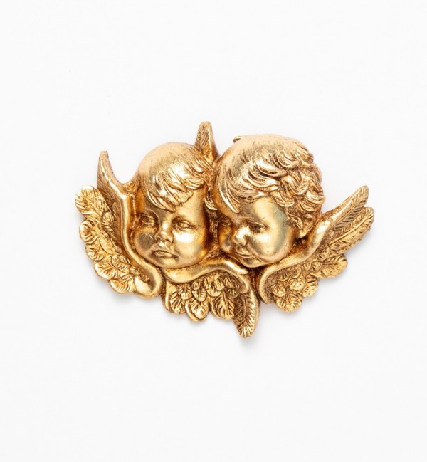 Głowy aniołków (878) złoto płatkowe 8x11 cm
