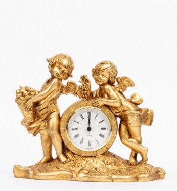 Zegar (1005) złoto płatkowe wym.19X23 cm
