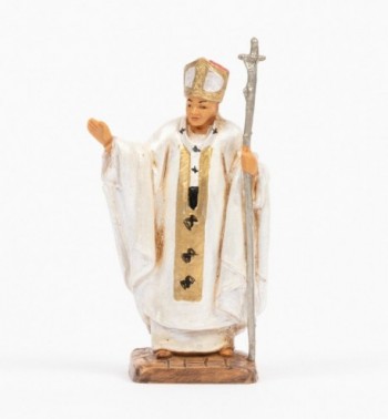 Papież Jan Paweł  II (1216) biała sutanna wys. 7 cm