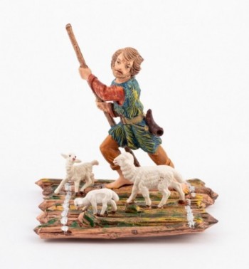 Pasterz (285) do szopki w tradycyjnym kolorze wys. 10 cm