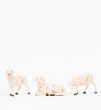 Owieczki do szopki w tradycyjnym kolorze wys. 30 cm