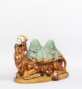 Siedzący wielbłąd z żywicy do szopki wys. 65 cm
