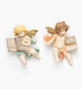 Aniołki z książką (896-7) imitacja porcelany wys. 7 cm