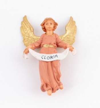 Aniołek chwały do szopki w tradycyjnym kolorze wys. 10 cm