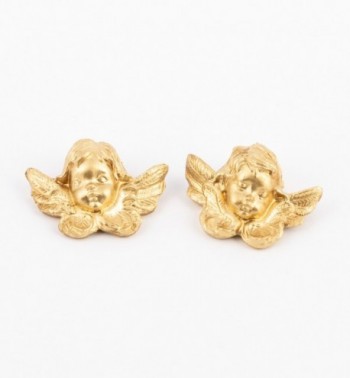 Głowy aniołków (17D - 17S) złocone wys. 4 cm