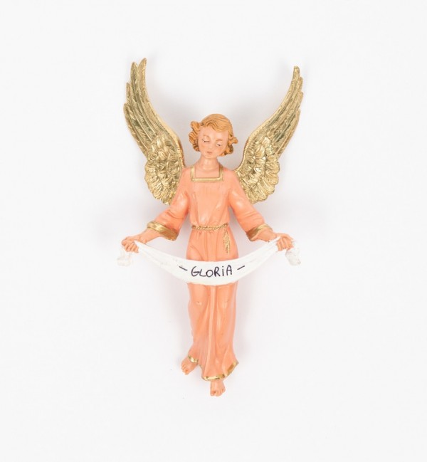 Aniołek chwały do szopki w tradycyjnym kolorze wys. 19 cm