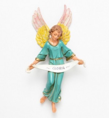 Aniołek chwały do szopki w tradycyjnym kolorze wys. 30 cm