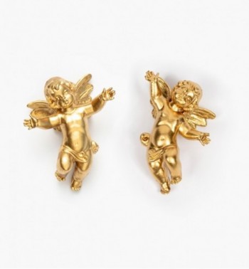 Latające aniołki (1-2) złocone wys. 6 cm