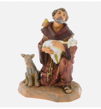 Święty Franciszek ze zwierzętami (649) wys. 11 cm